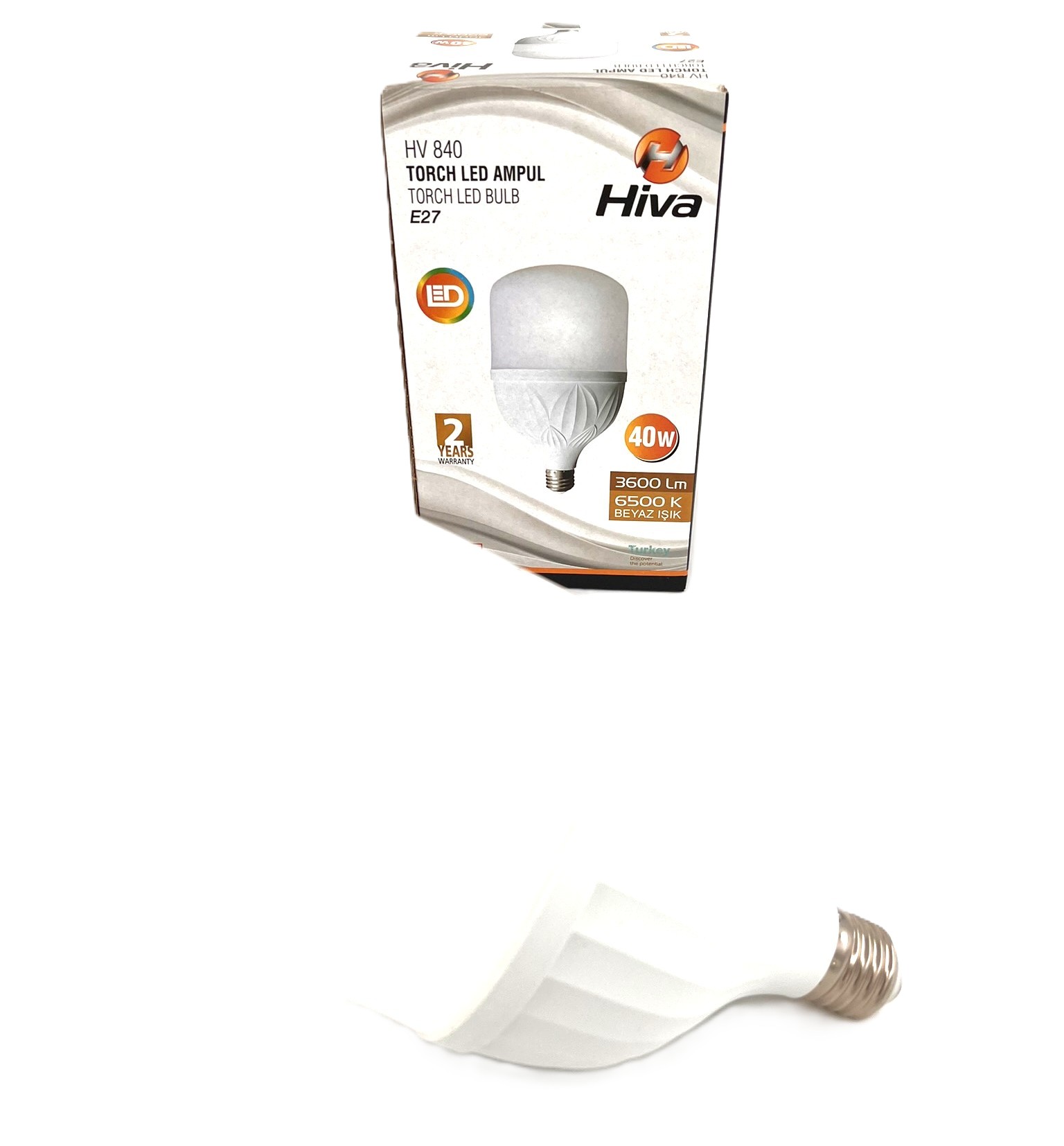 HİVA BEYAZ LED AMPUL 40W TORCH